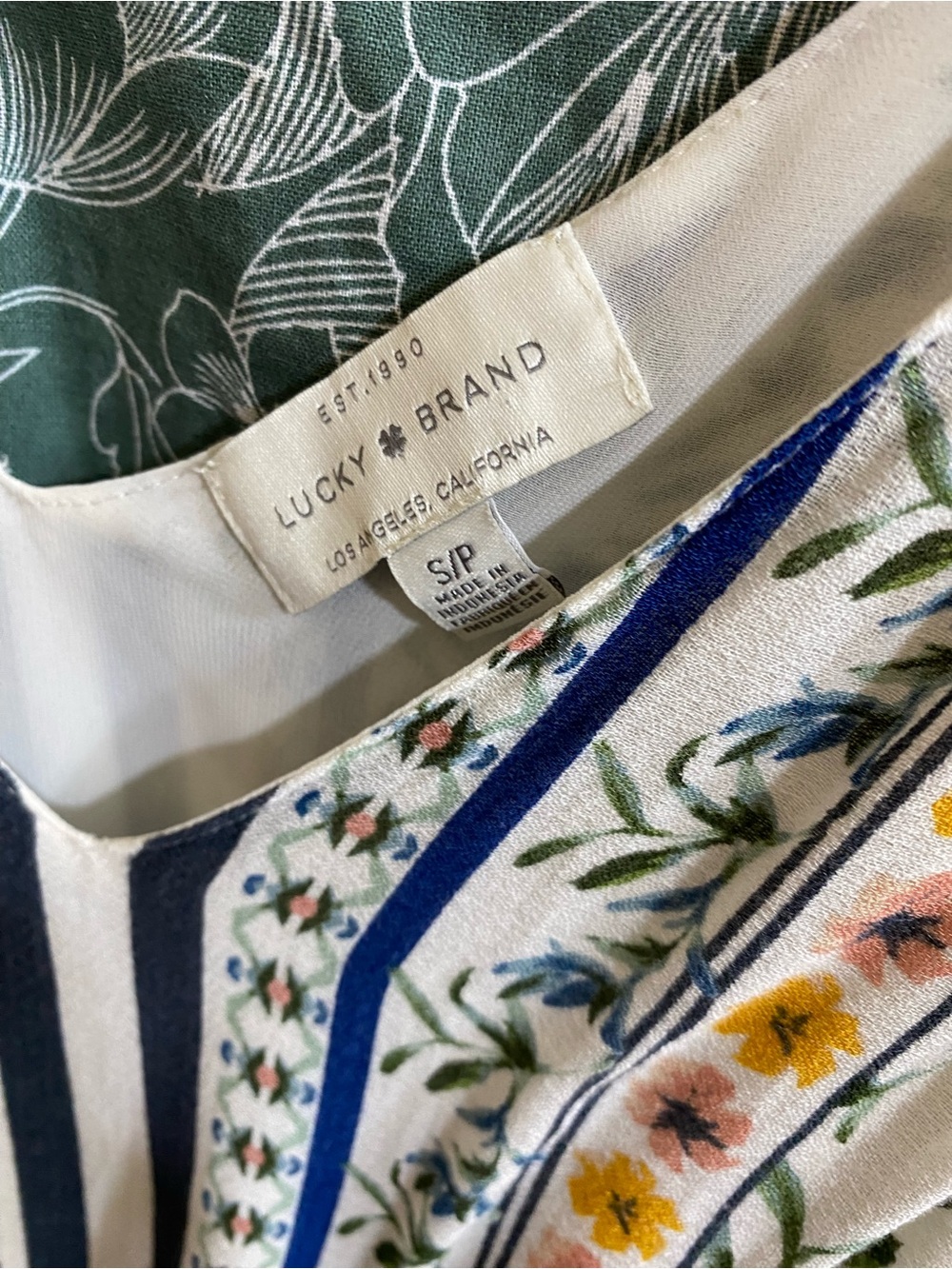 Lucky brand floral maxi dress drawstring waist Sz small * cottagecore boho prep - Picture 2 of 4
